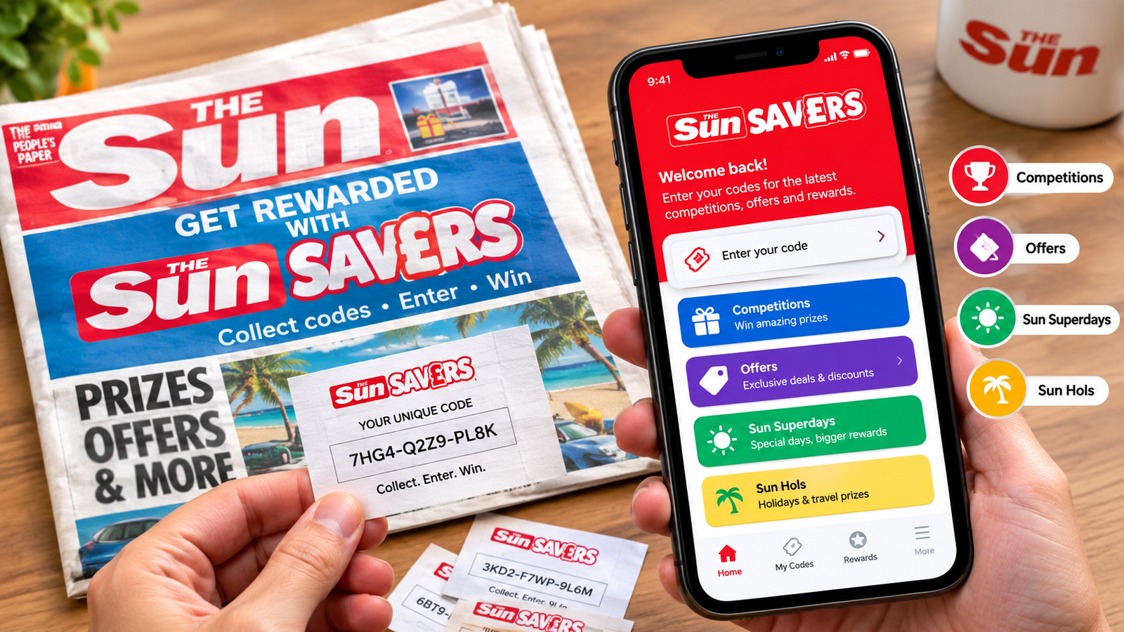 sun savers codes